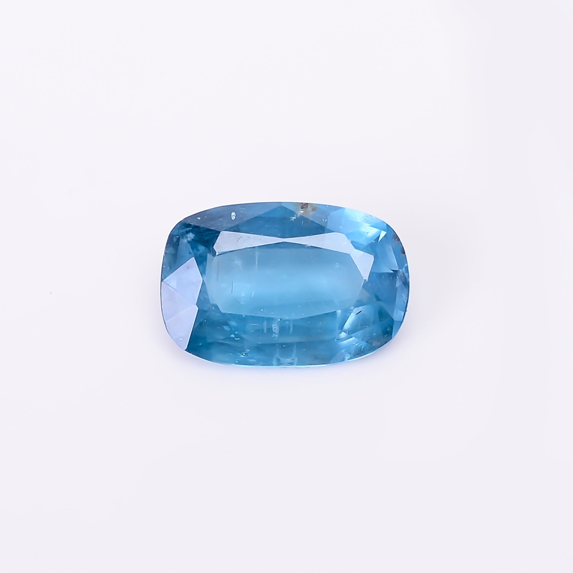 natural blue kyanite radiant shape cut stone loose gemstone